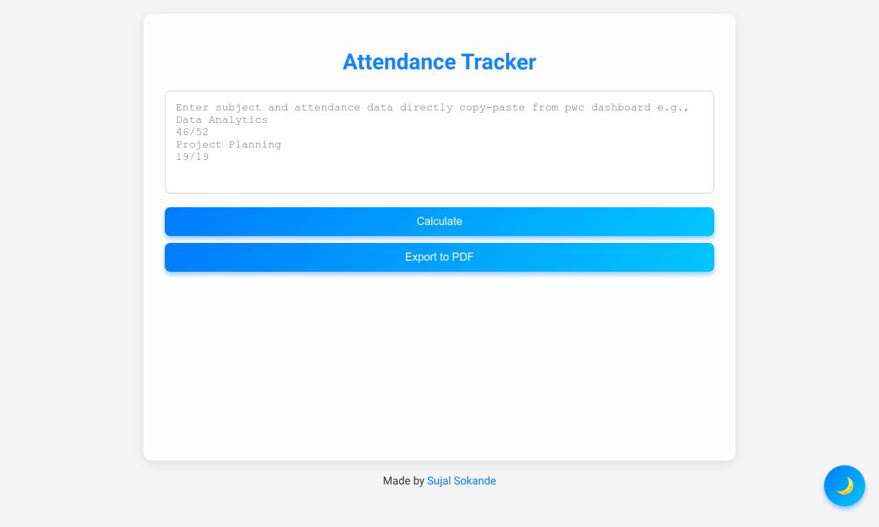 Attendance Tracking