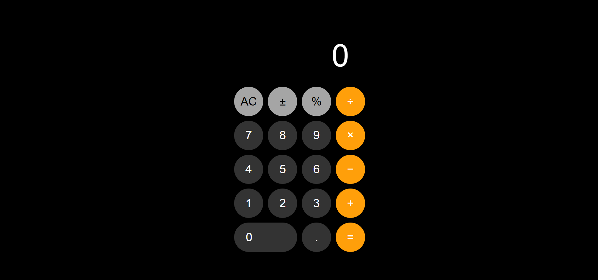 iPhone Calculator